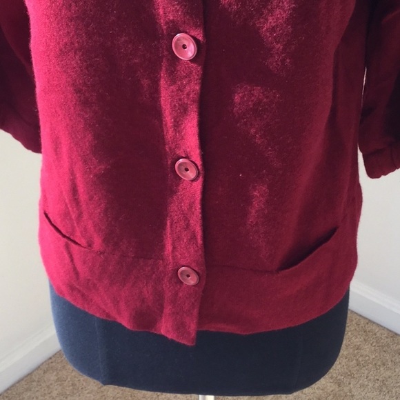 VINCE Cashmere Red Size S Cardigan - Picture 3 of 6